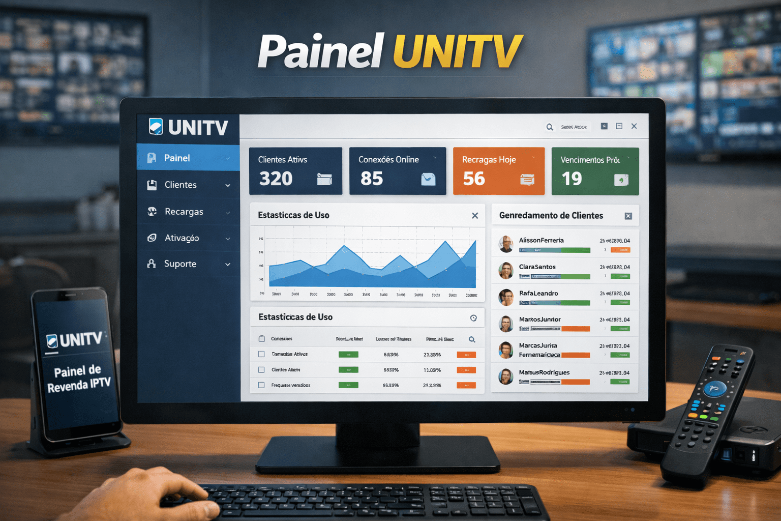 Painel UNITV Login - Revender UNITV Painel Crédito Revenda UNITV